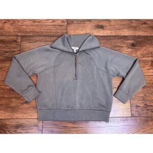 Spanx Air Essentials Small Half Zip Green Long Sleeve Top Sweatshirt